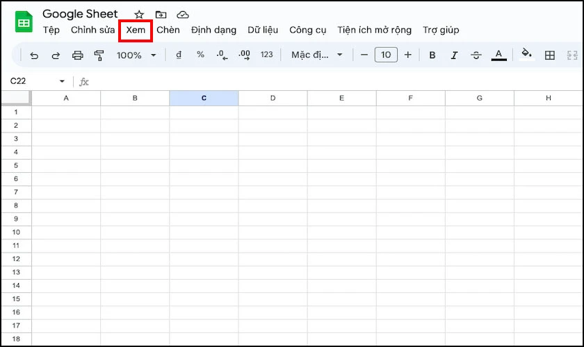 C&aacute;ch x&oacute;a đường kẻ trong Google Sheet 