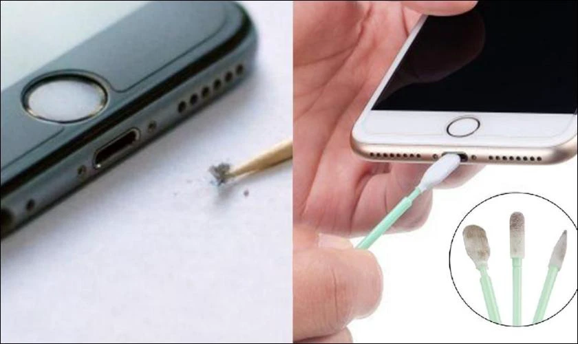 Vệ sinh jack cắm tai nghe trên điện thoại