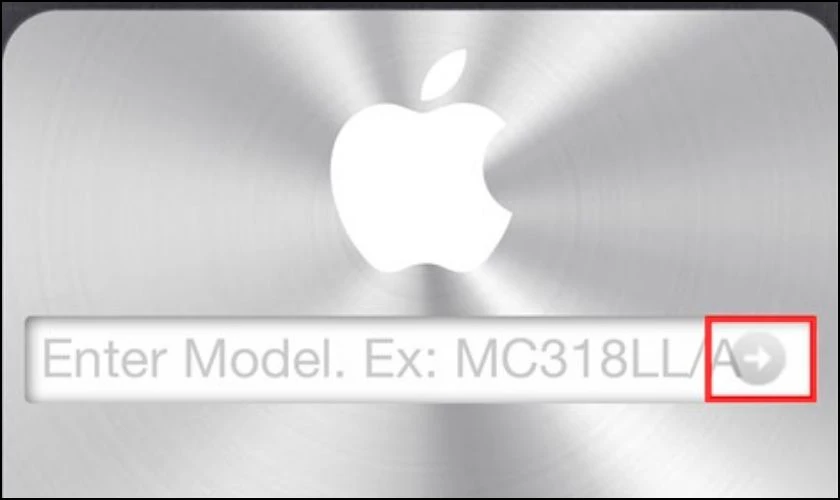 Cách kiểm tra mã iPhone thông qua trang web