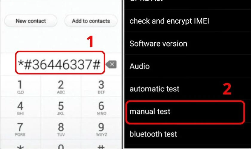 M&atilde; test OPPO kiểm tra chức năng phần cứng điện thoại