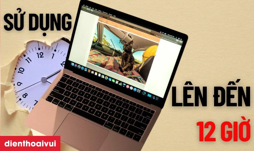 MacBook Air 2019 t&iacute;ch hợp pin lithium-polymer 49.9Wh