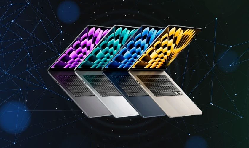 MacBook Air M2 15 inch mang đến không gian hiển thị rộng rãi hơn