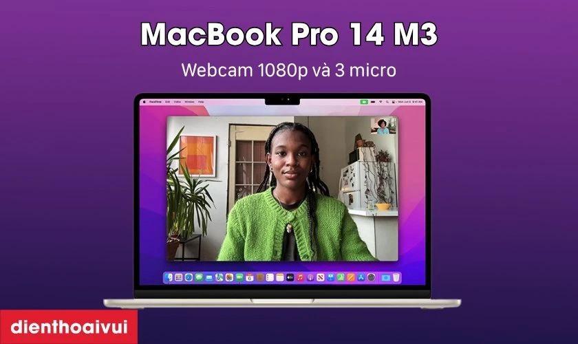 Webcam 1080p và 3 micro