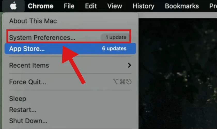 Cập nhật phần mềm macOS mới nhất cho m&aacute;y MacBook
