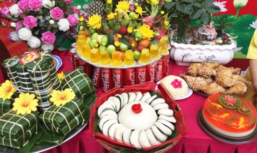 Hình ảnh mâm cúng Giỗ Tổ Hùng Vương