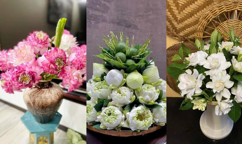 Hương hoa chính là linh hồn của mâm cúng