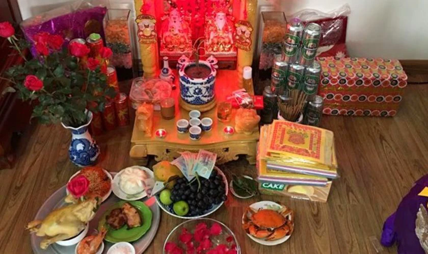 Hình ảnh mâm cúng Thần Tài đẹp