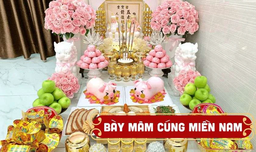 Cách bày mâm cúng thần tài 2026 miền Nam