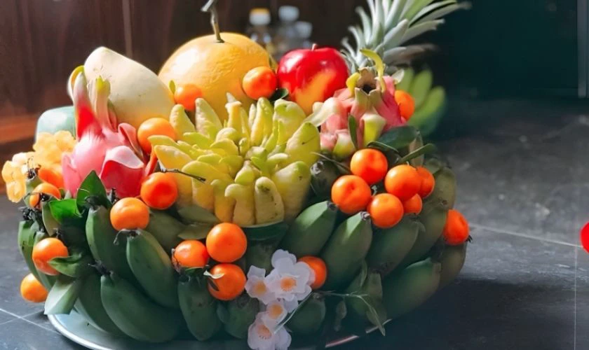 Hình ảnh mâm ngũ quả miền Bắc đẹp nhất 2026 Bính Ngọ