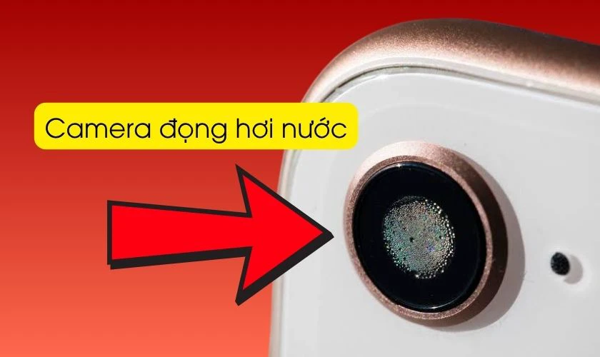 Hư hỏng diện rộng trên camera do màn hình điện thoại bị ẩm