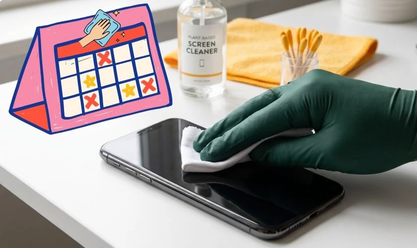 Cách hạn chế màn hình điện thoại bị đốm sáng