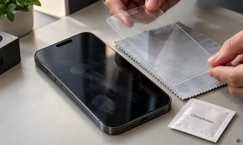 Sử dụng miếng dán có lớp phủ Oleophobic