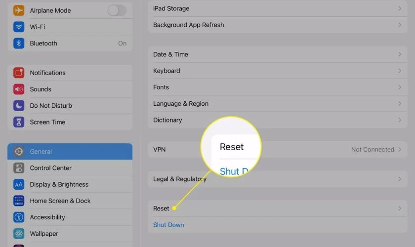 Cách khắc phục lỗi màn hình iPad Air 2 bị nhòe màu