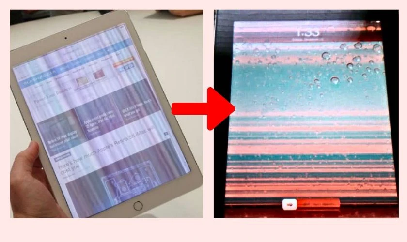 Nếu kh&ocirc;ng sửa m&agrave;n h&igrave;nh iPad Air 2 bị nh&ograve;e m&agrave;u sẽ c&oacute; ảnh hưởng g&igrave; đến iPad Air?