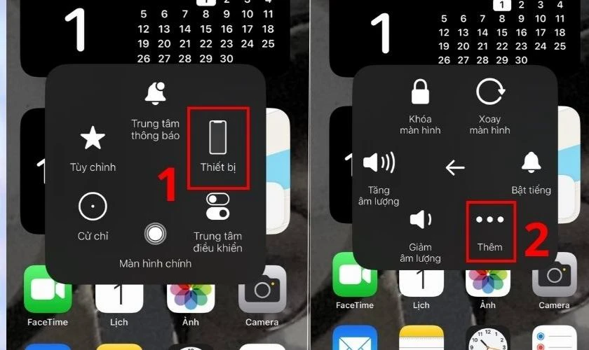 Chọn mục Thiết bị v&agrave; nhấn v&agrave;o mục Th&ecirc;m