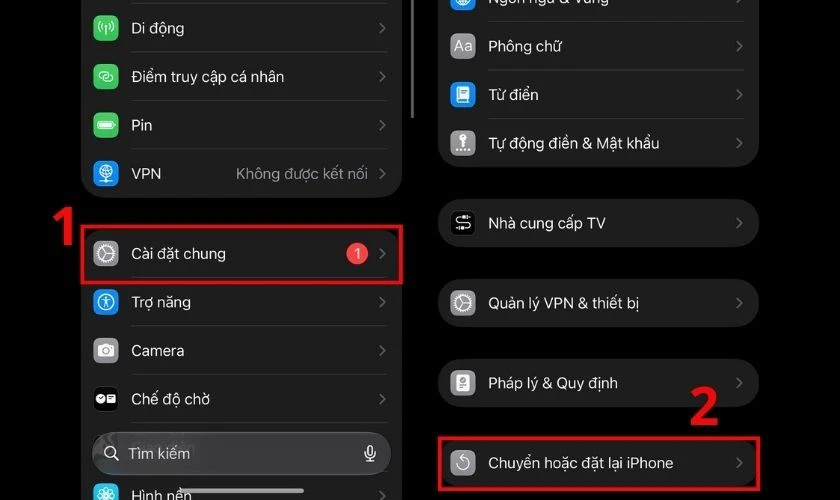 Khôi phục cài đặt gốc