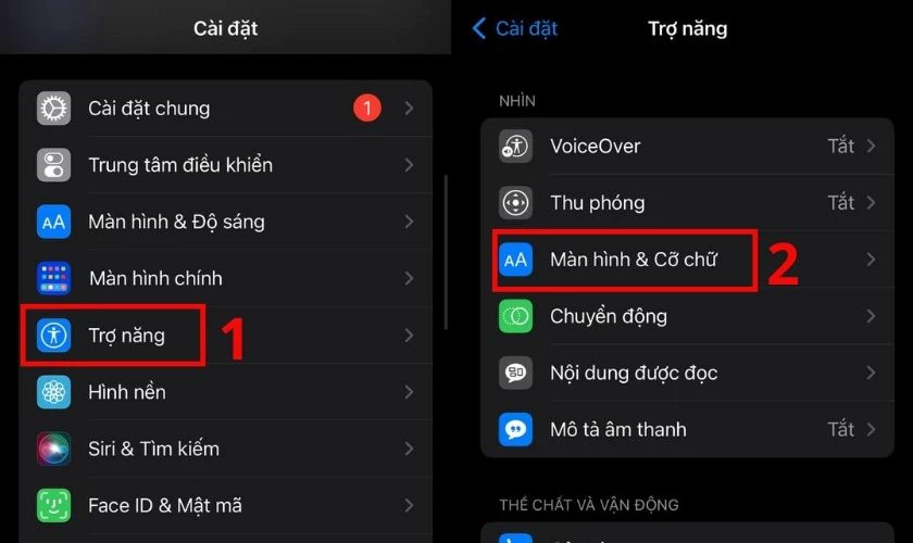 Điều chỉnh màu màn hình iPhone