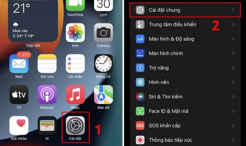 Kh&ocirc;i phục c&agrave;i đặt gốc l&agrave; c&aacute;ch thu nhỏ m&agrave;n h&igrave;nh iPhone khi bị ph&oacute;ng to hiệu quả nhất