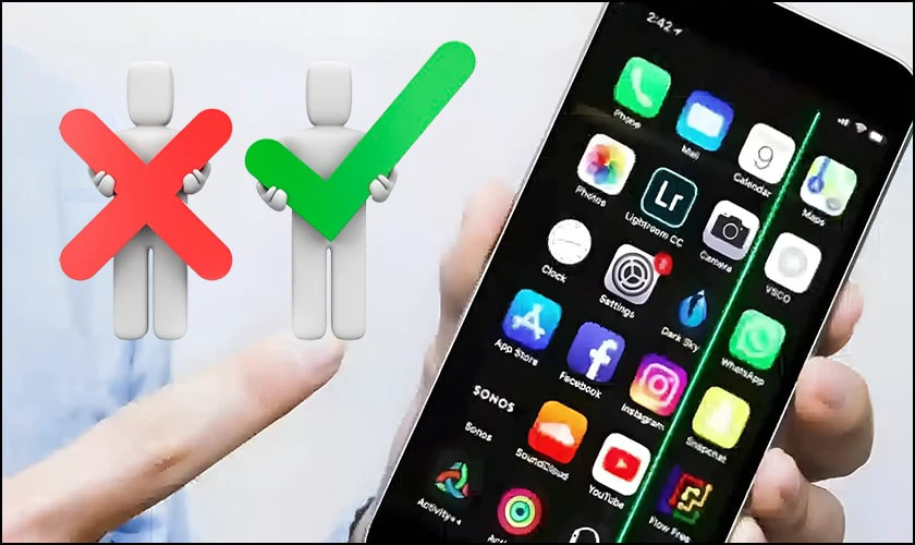 Lưu ý sau khi sửa màn hình iPhone bị vệt xanh