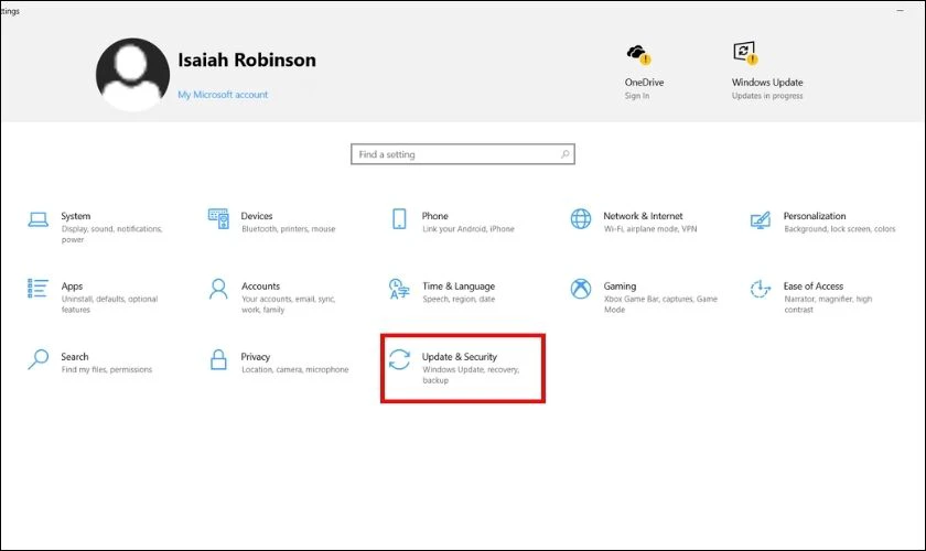 Nhờ đến sự trợ gi&uacute;p của c&ocirc;ng cụ Troubleshooting Bạn c&oacute; thể sử dụng c&ocirc;ng cụ Troubleshooting của Microsoft để giải quyết sự cố. C&aacute;c bước khắc phục lỗi m&agrave;n h&igrave;nh laptop bị ố v&agrave;ng đơn giản như sau: Bước 1: Đầu ti&ecirc;n, bạn nhấn tổ hợp ph&iacute;m Windows + I hoặc g&otilde; từ Settings tr&ecirc;n thanh Taskbar để mở mục Settings. Sau đ&oacute;, bạn click chọn mục Update & Security trong danh s&aacute;ch. H&Igrave;nh 22 Bước 2: Tại đ&acirc;y, bạn chọn Troubleshoot v&agrave; tiếp tục chọn Network Adapter. Kế đến bạn nhấn Run the troubleshoot. h&igrave;nh 23 L&uacute;c n&agrave;y, bạn chỉ cần l&agrave;m theo c&aacute;c hướng dẫn của hệ thống để qu&eacute;t v&agrave; sửa lỗi nh&eacute;. Những c&aacute;ch tr&ecirc;n c&oacute; thể gi&uacute;p bạn khắc phục lỗi m&agrave;n h&igrave;nh laptop bị v&agrave;ng đơn giản tại nh&agrave;. Tuy nhi&ecirc;n kh&ocirc;ng phải l&uacute;c n&agrave;o bạn cũng c&oacute; thể tự sửa lỗi. Tiếp tục theo d&otilde;i phần sau để th&ecirc;m th&ocirc;ng tin chi tiết nh&eacute;.
