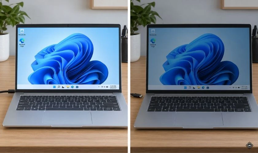 Tại sao màn hình laptop lúc sáng lúc tối?