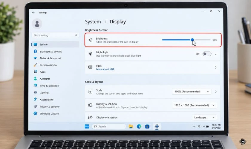 Màn hình laptop lúc sáng lúc tối, cách khắc phục nhanh