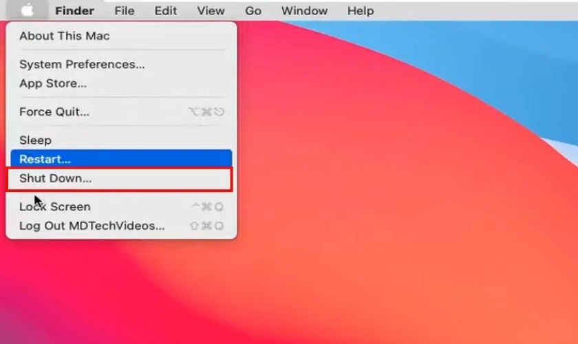 Dùng Safe Mode để khởi động lại MacBook bị ám xanh, ố vàng