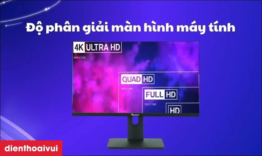Độ phân giải và kích thước màn hình PC cũ