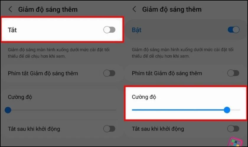 Sử dụng điện thoại Samsung với m&agrave;n h&igrave;nh ở độ s&aacute;ng thấp