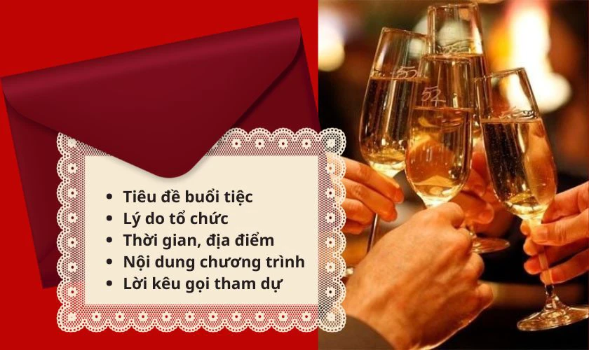 Mẫu mời tiệc liên hoan ngày lễ 30/4 1/5 cần có những nội dung gì?