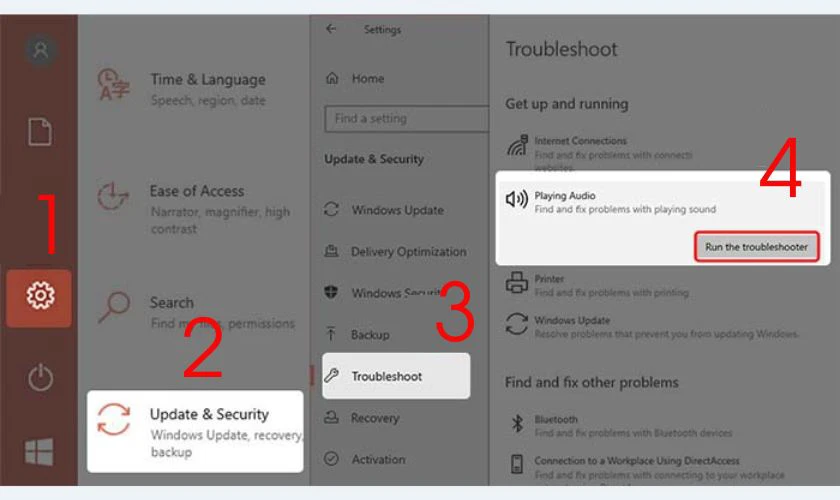 Chạy Microsoft FixIt Troubleshooters