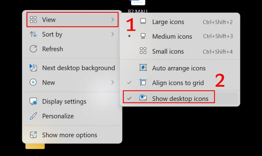 Cách khắc phục lỗi mất hết biểu tượng trên Desktop