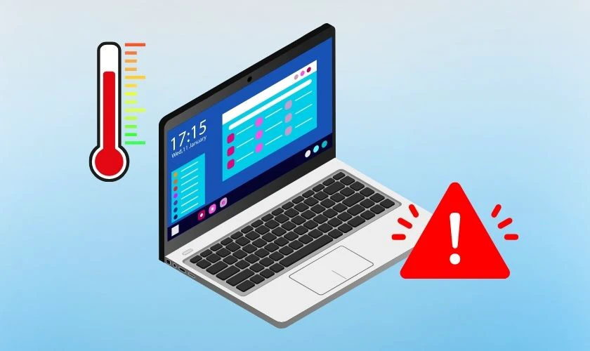 Máy tính bị treo do nóng máy