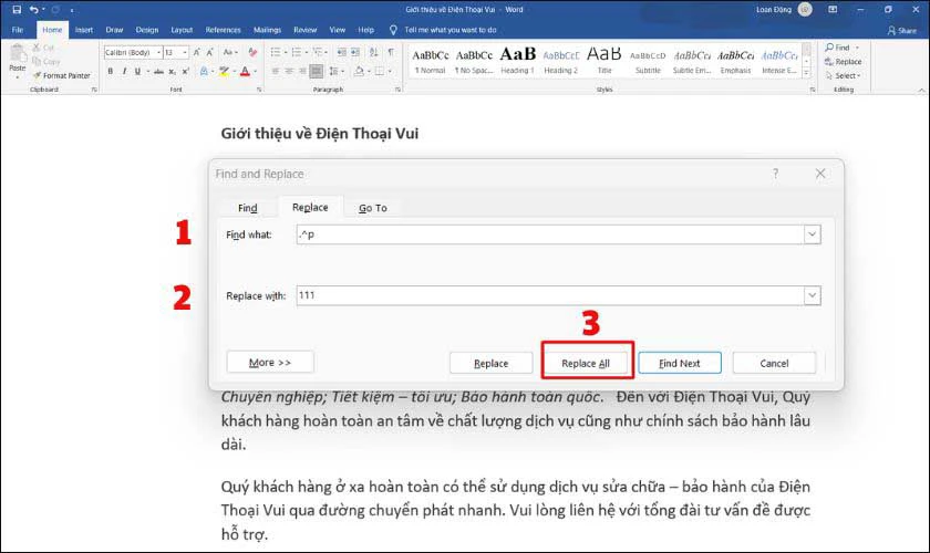 C&aacute;ch sửa lỗi khoảng trắng khi xuống d&ograve;ng trong Word