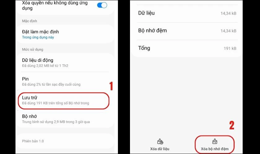 Tắt tính năng cảm biến độ ẩm khi máy có thông báo độ ẩm