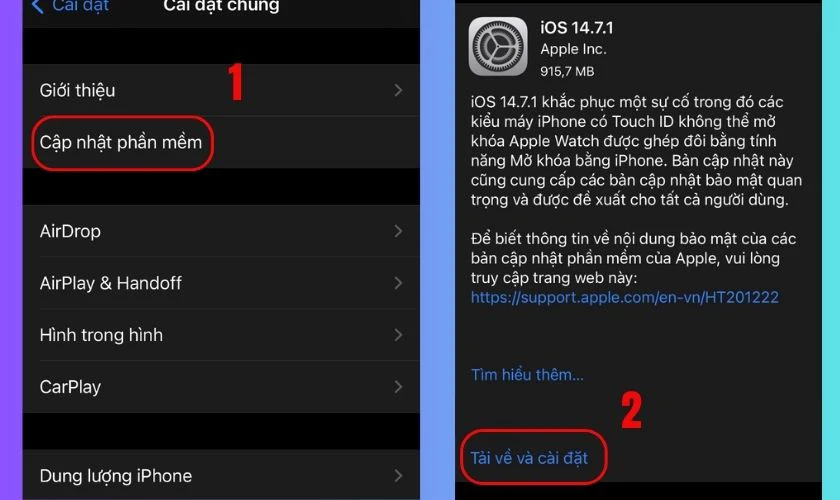 Kiểm tra cập nhật phần mềm cần thiết trên iPhone