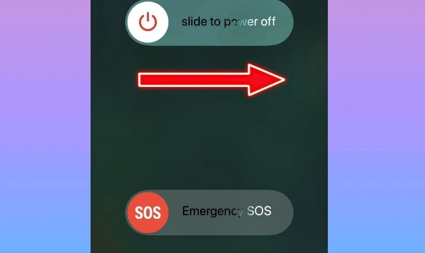 Khởi động lại với điện thoại iPhone