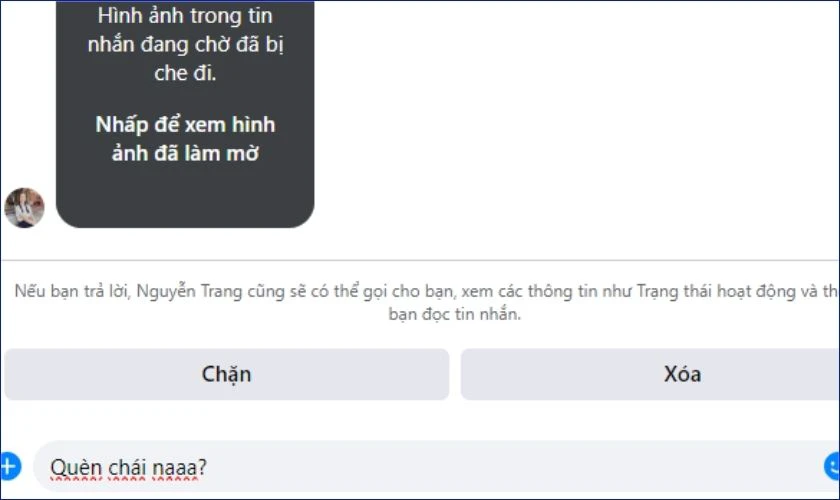 Soạn một tin nhắn hoặc thả nh&atilde;n d&aacute;n bất kỳ vfa nhấn Enter