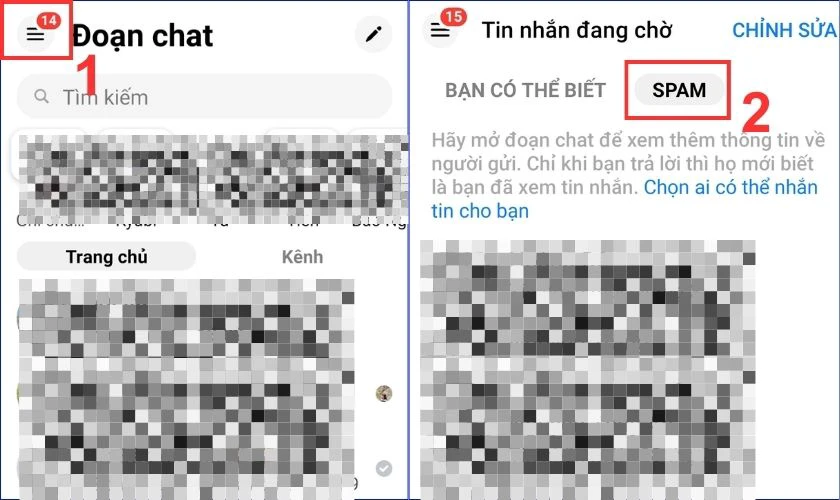 C&aacute;ch bỏ tin nhắn spam Messenger tr&ecirc;n điện thoại m&agrave; kh&ocirc;ng cần nhắn tin