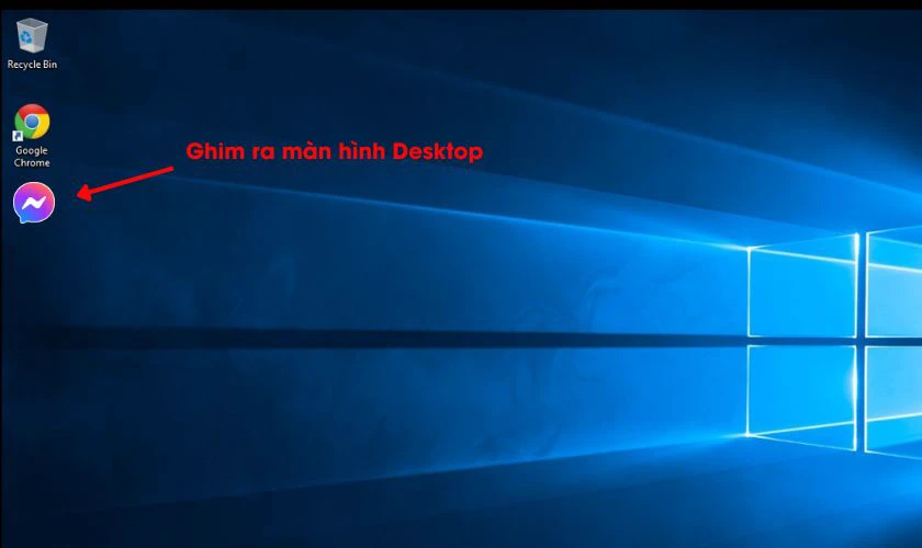 Tạo lối tắt (Shortcut) ra màn hình Desktop để ghim messenger ra màn hình desktop
