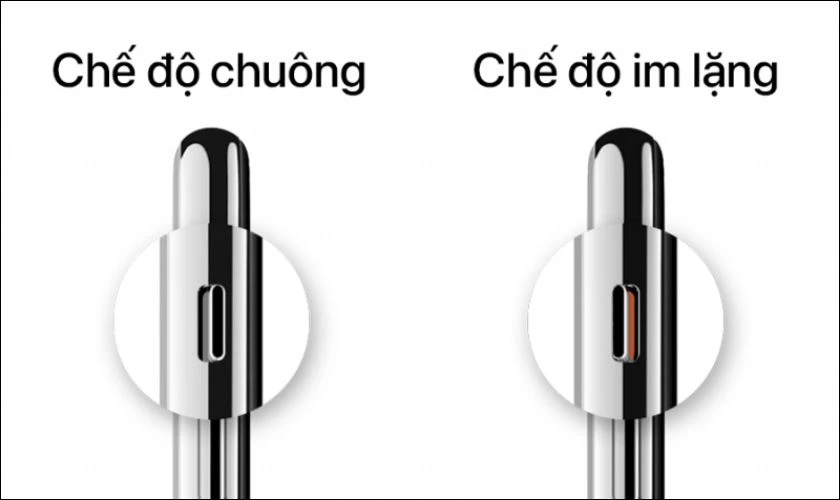 Tắt chế độ im lặng trên điện thoại để sửa lỗi Messenger không có âm báo tin nhắn