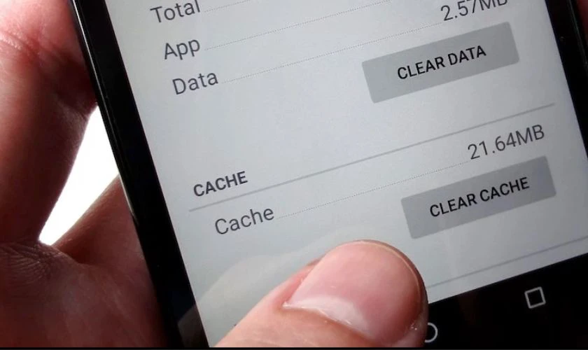 X&oacute;a bộ nhớ đệm của ứng dụng