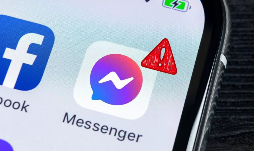 Messenger kh&ocirc;ng gửi được tin nhắn c&oacute; dấu chấm than đỏ do đ&acirc;u