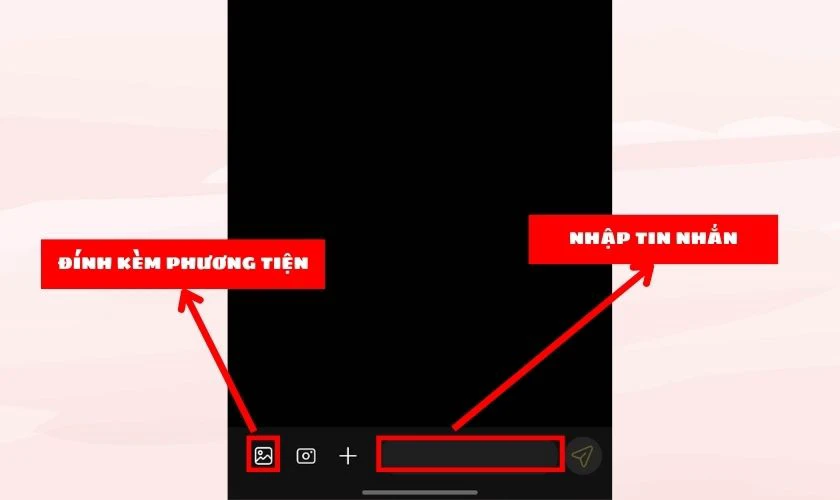 Gửi h&igrave;nh ảnh qua tin nhắn