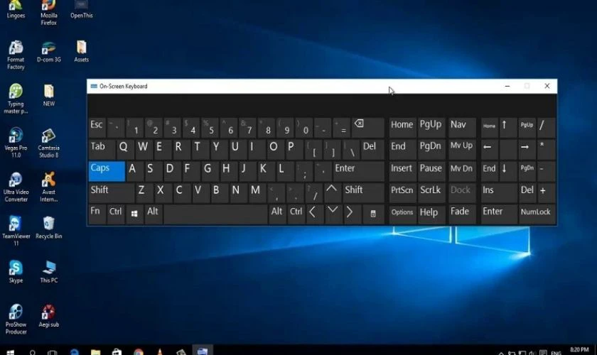 Mở b&agrave;n ph&iacute;m ảo Win 10 để l&agrave;m g&igrave;?