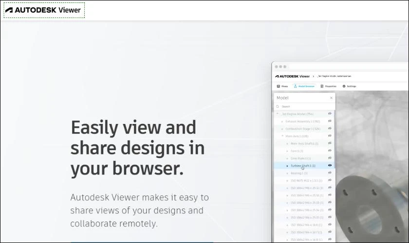 Mở file DWG online với Autodesk Viewer