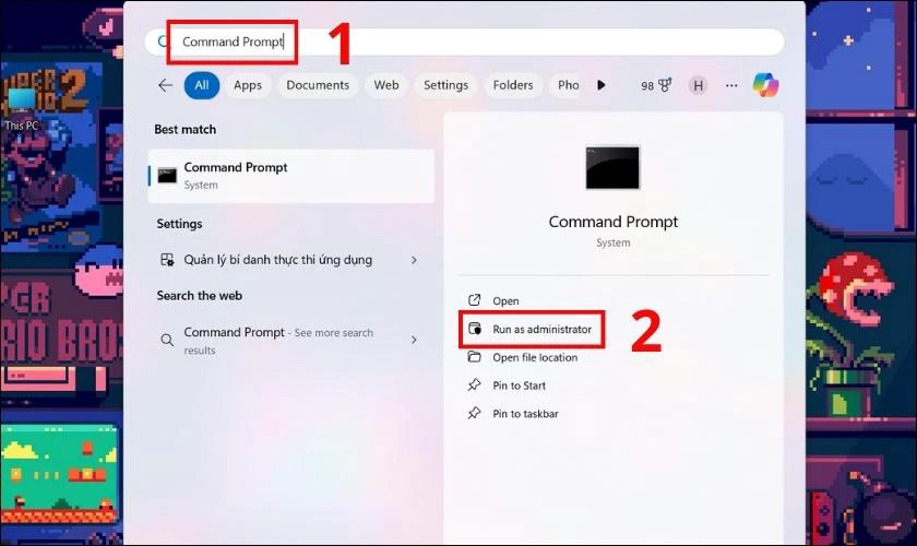 Mở khóa BitLocker từ Manage-bde