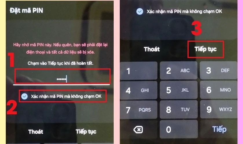 C&aacute;ch nhập m&atilde; PIN kh&ocirc;ng cần nhấn OK Samsung đơn giản
