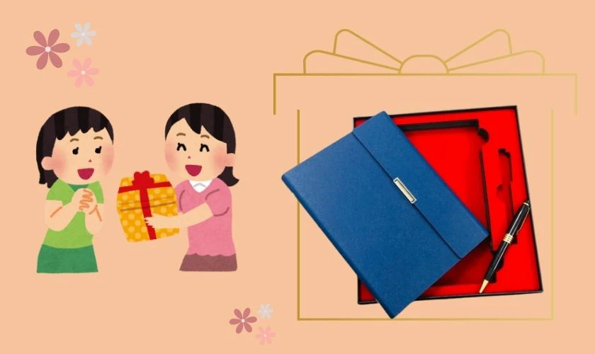 Bộ giftset sổ tay và bút ký tặng sếp 20/10